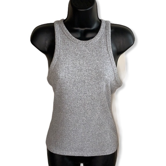 Wilfred Free Arruda Heather Grey White Tank - Picture 3 of 4
